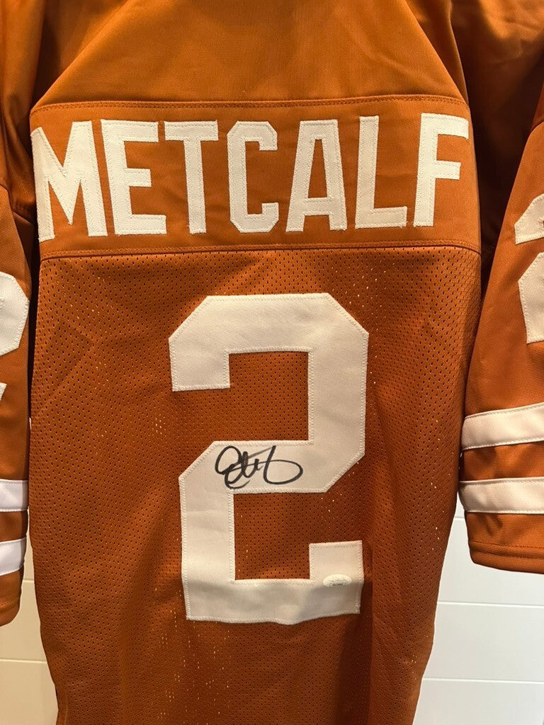Eric Metcalf Signed Texas Longhorns #2 Orange Jersey JSA Authenticated