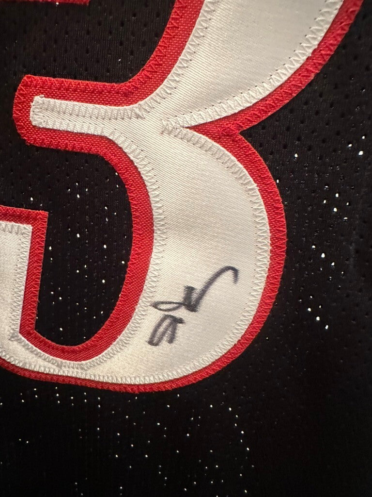 Allen Iverson Signed The Answer Black Custom Basketball Jersey #3 JSA COA
