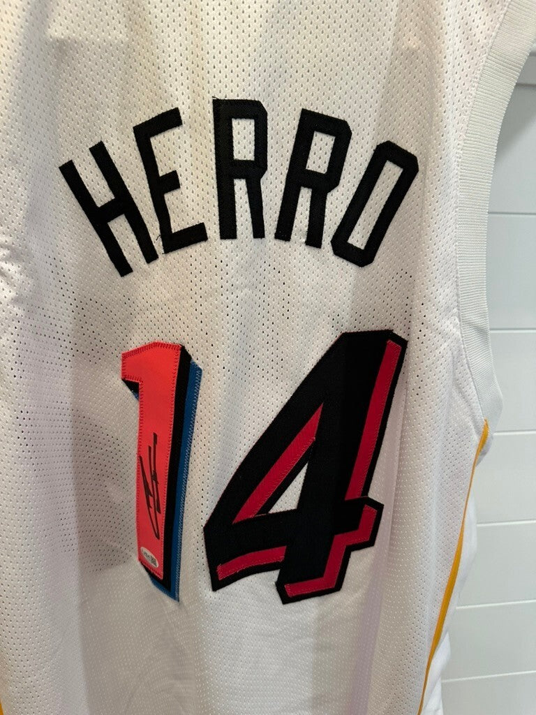 Boy Wonder #14 Tyler Herro Signed Basketball Jersey with JSA Authentication