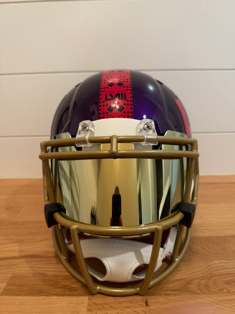 Brock Purdy Signed Super Bowl LVIII Authentic Speed Helmet Fanatics 49ers Visor