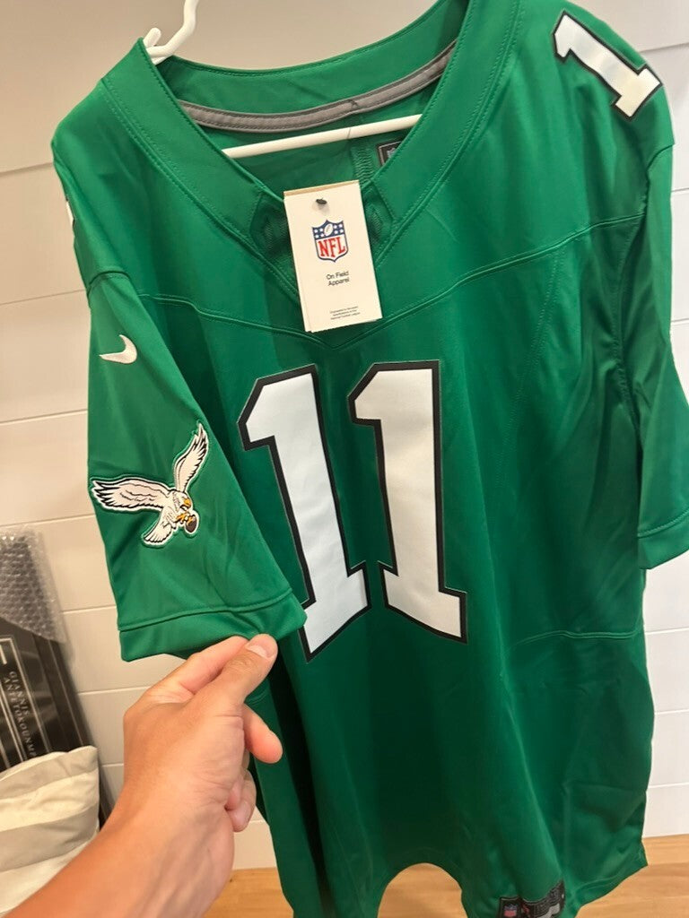 A.J. Brown #11 Philadelphia Eagles Nike Kelly Green Throwback Jersey 3XL NWT