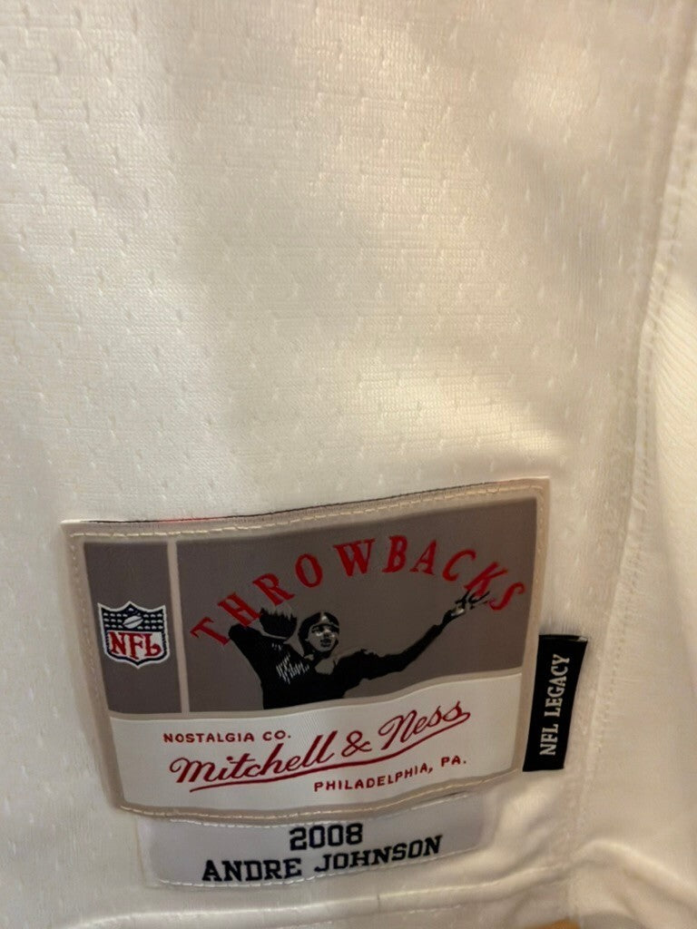 Andre Johnson Signed Texans Mitchell & Ness Jersey XL HOF 24 Fanatics