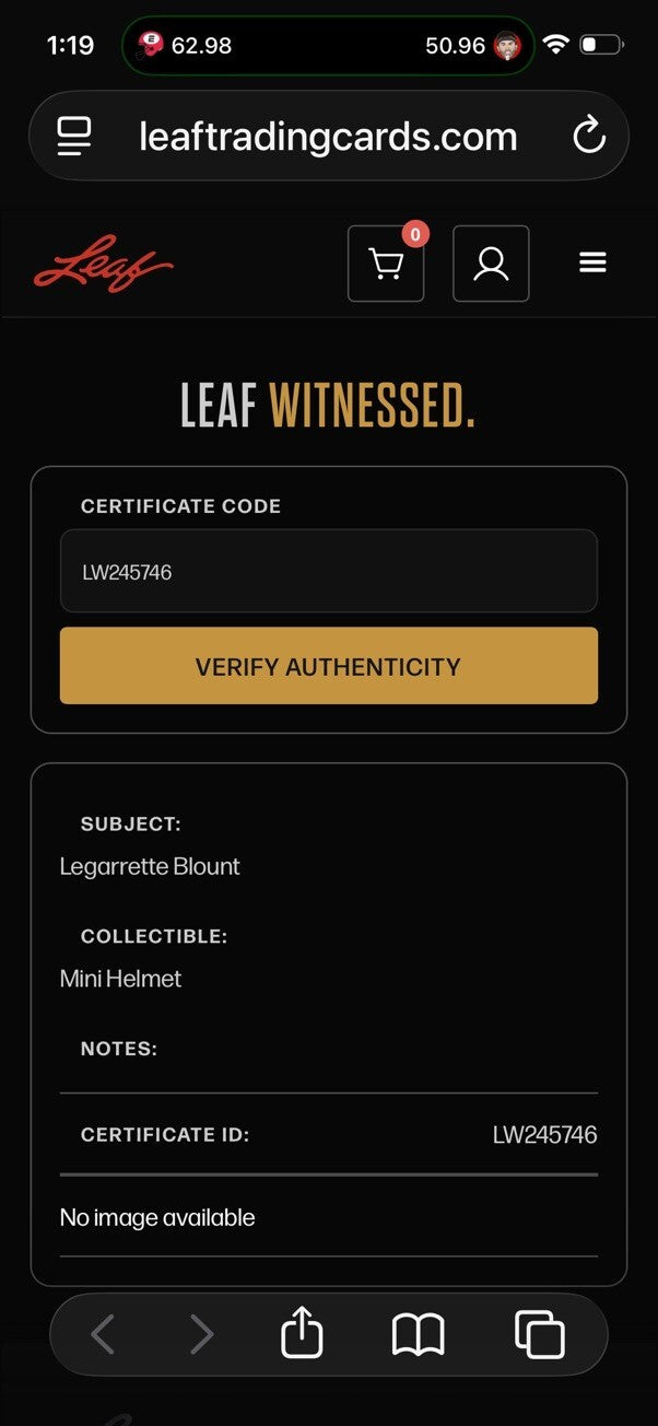 LeGarrette Blount Signed Buccaneers Speed Mini Helmet Leaf Custom Visor