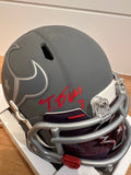 Tank Dell Texans Signed Slate Speed Mini Helmet Fanatics