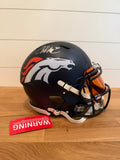 Terrell Davis Signed Denver Broncos Riddell Speed Authentic Helmet