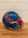 Jaxson Dart Signed Ole Miss Full Size Speed Replica Helmet Fanatics Red Visor