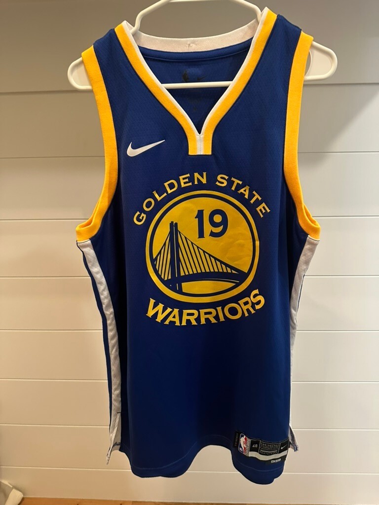 Leandro Barbosa Signed Warriors Nike Swingman Jersey #19 Large JSA