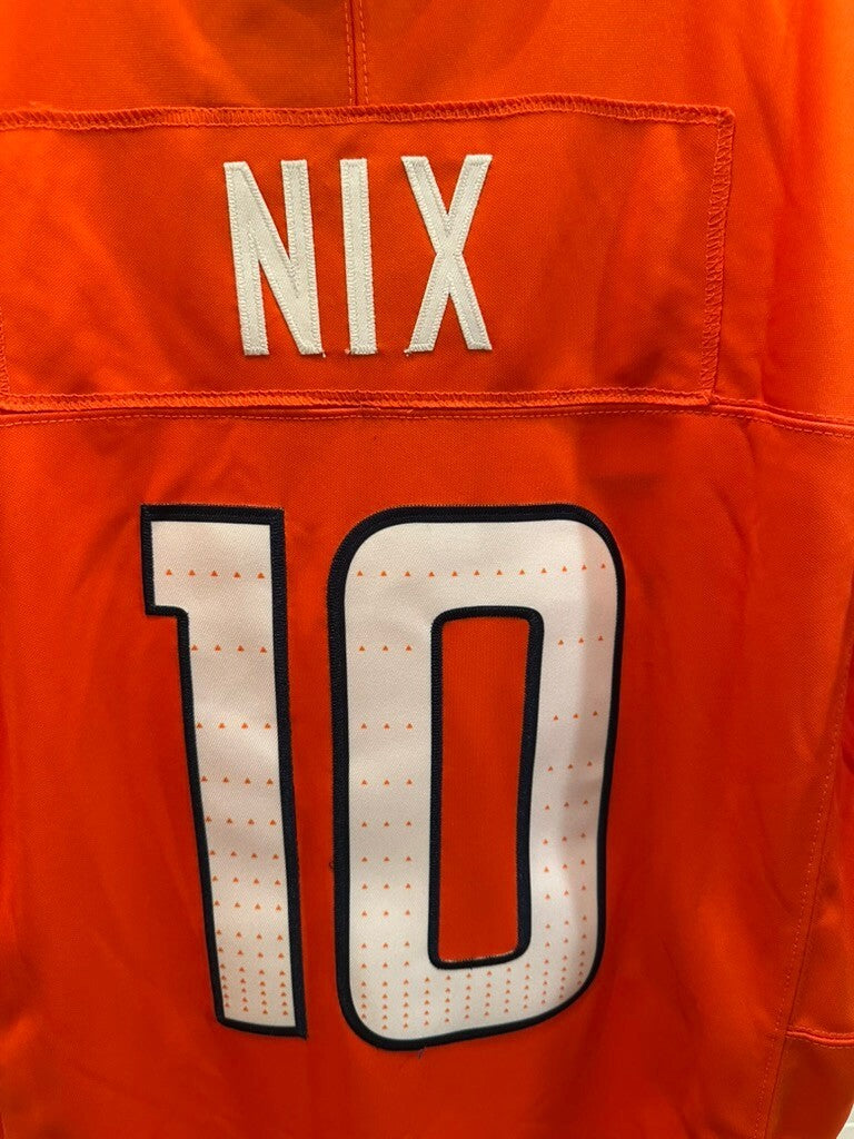 Bo Nix #10 Denver Broncos Nike Dri-FIT Limited Jersey Orange Size L – NWT
