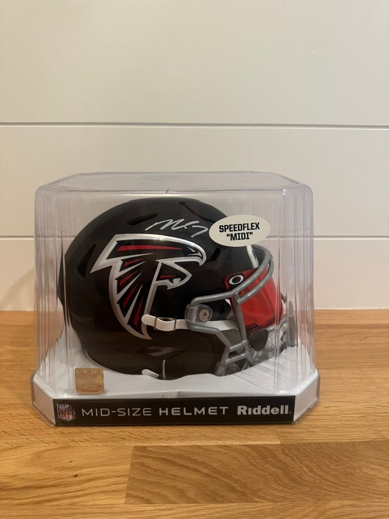 Michael Vick Signed Falcons Riddell MIDI SpeedFlex Helmet – Schwartz COA