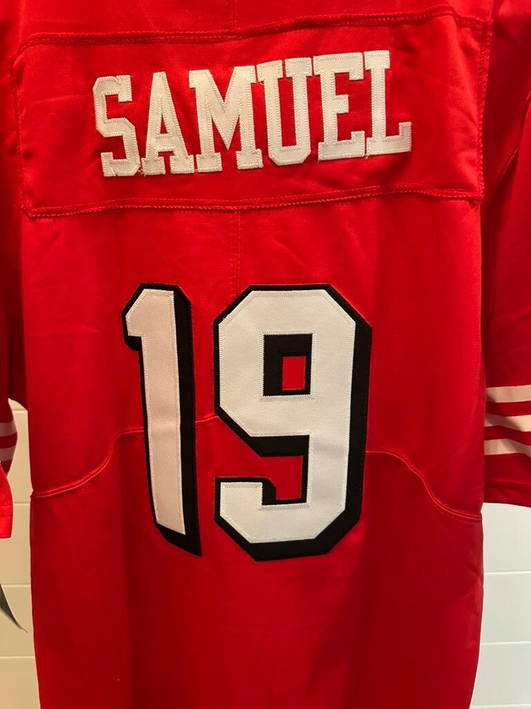 Nike NFL Onfield Red Football Jersey with Samuel 19
