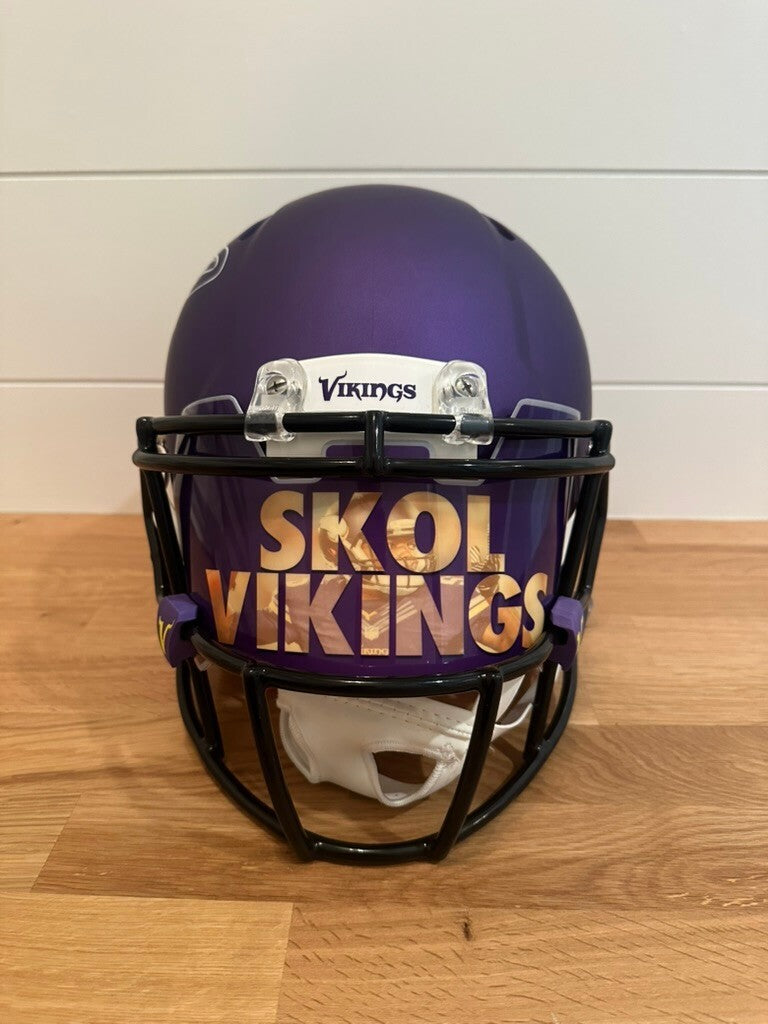 Adrian Peterson Signed Minnesota Vikings Full-Size Helmet – JSA Witnessed #28