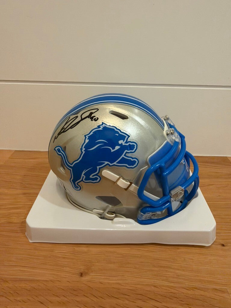 Ndamukong Suh Signed Detroit Lions Speed Mini Helmet Beckett Custom Visor