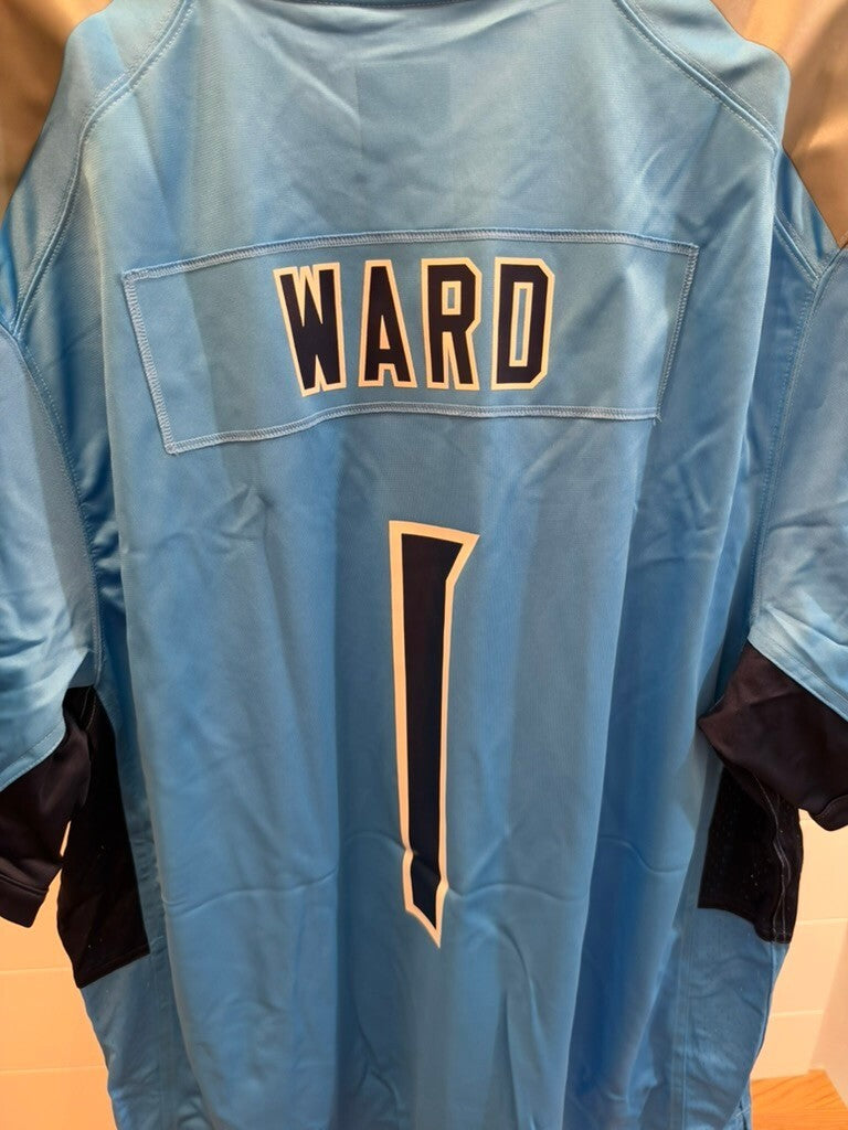 Cam Ward Tennessee Titans Nike Game Jersey Men's 3XL XXXL Light Blue #1