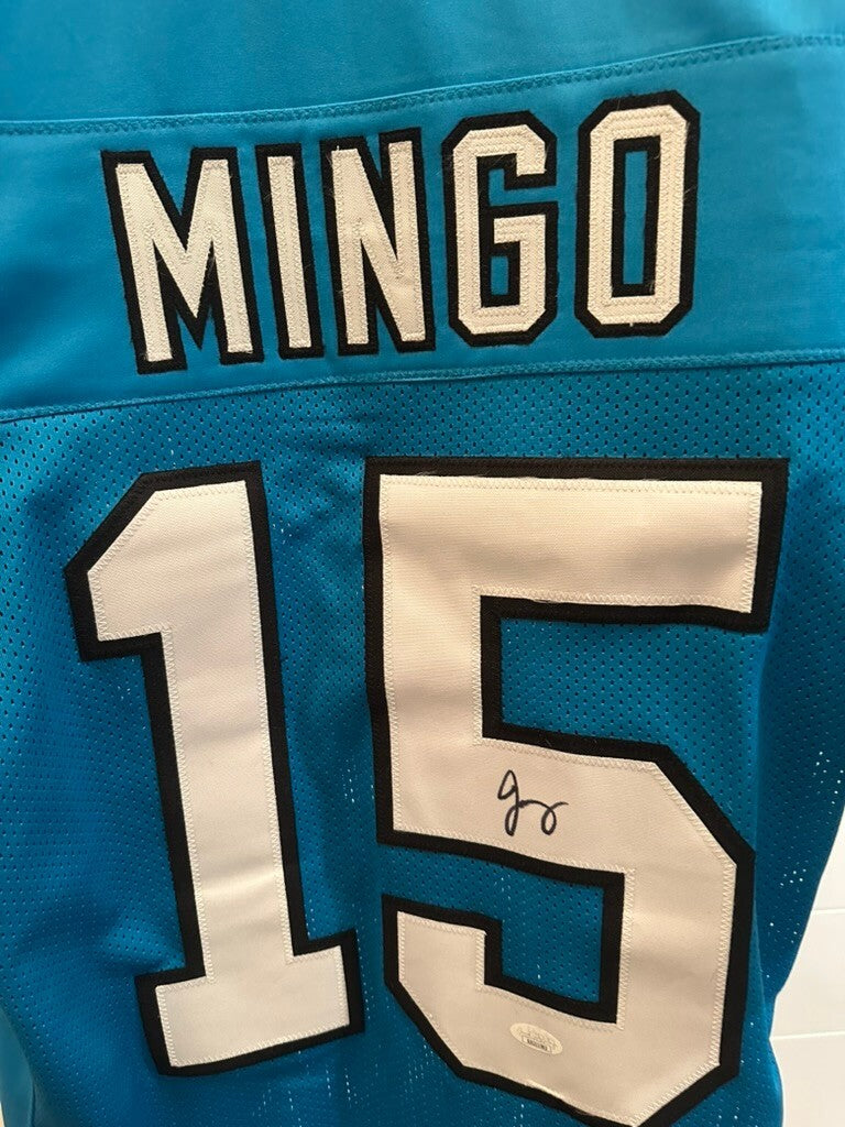 Jonathan Mingo Signed Custom Carolina Panthers Jersey #15 with JSA Certification