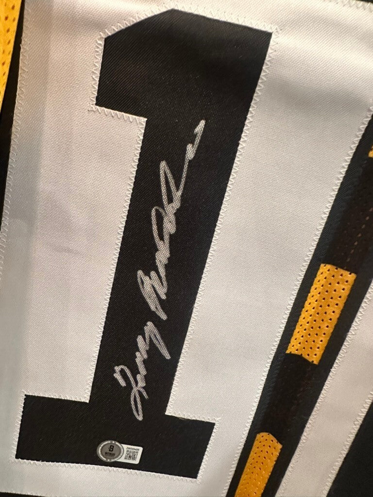 Terry Bradshaw Signed Yellow and Black Football Jersey Beckett Authenticated