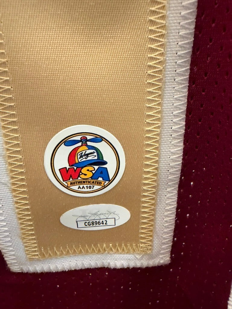 Deondre Francois Signed FSU Florida State #12 Garnet Custom Jersey JSA COA