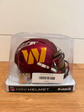 Santana Moss Signed Washington Commanders Speed Mini Helmet JSA COA Gold Visor