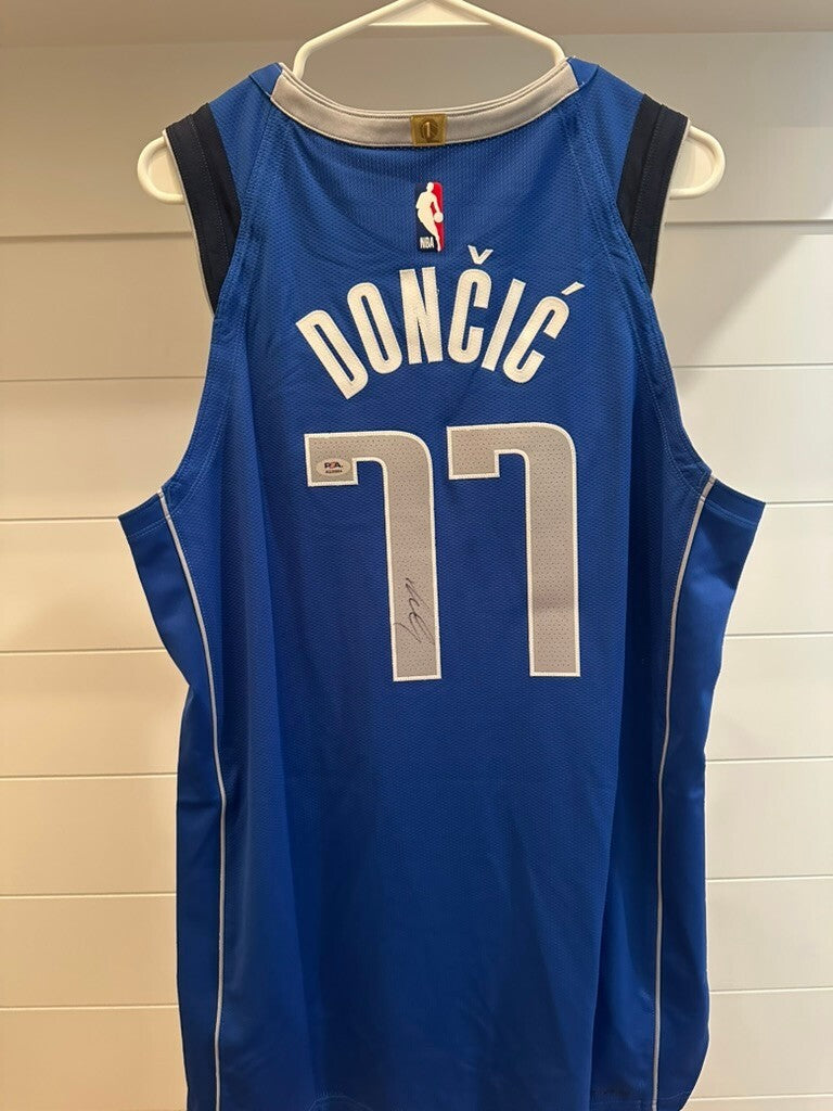 Luka Doncic Signed Dallas Mavericks Nike Authentic Jersey #77 Size 48 PSA