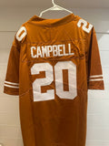 Earl Campbell Texas Longhorns #20 Burnt Orange Stitched Jersey – XL
