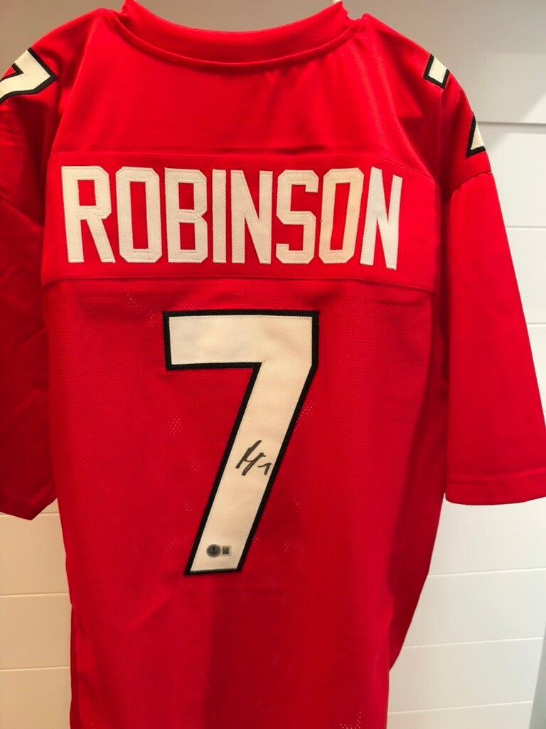 Bijan Robinson Signed Atlanta Falcons #7 Jersey Beckett Authentication