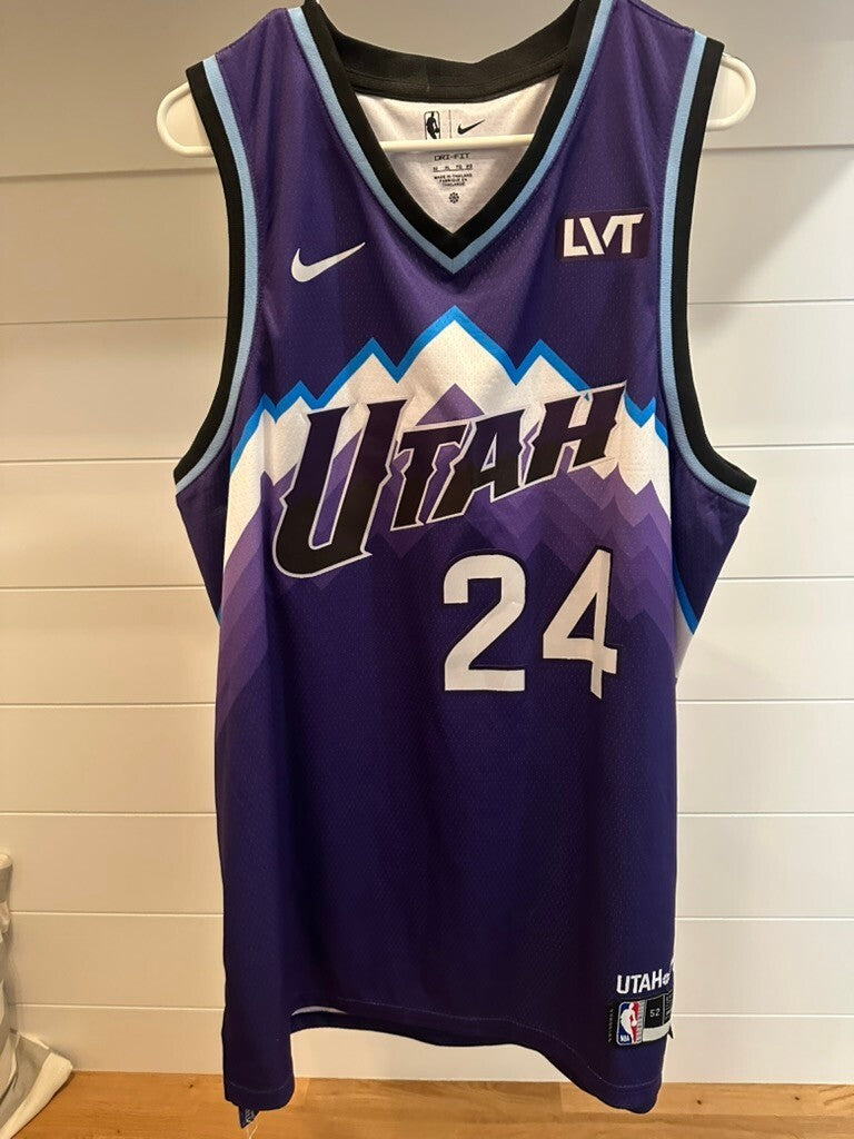 Walker Kessler Signed Utah Jazz Nike Swingman City Edition Jersey XL JSA