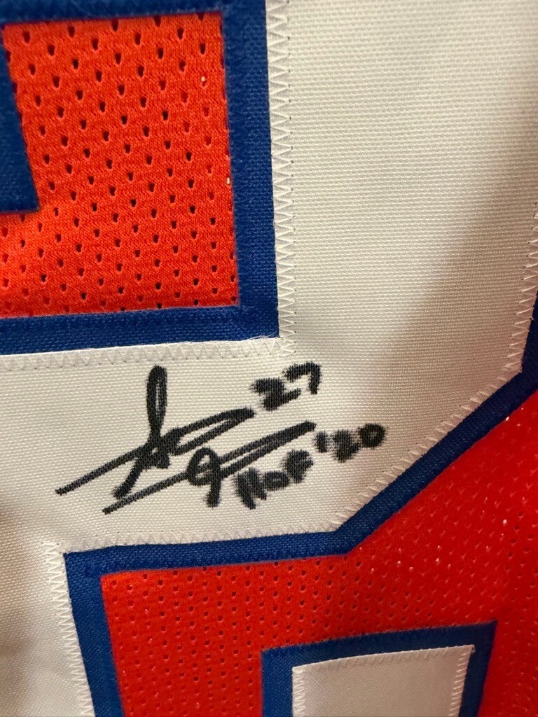 Steve Atwater Signed Denver Broncos Custom Orange Jersey HOF 20 JSA Witness