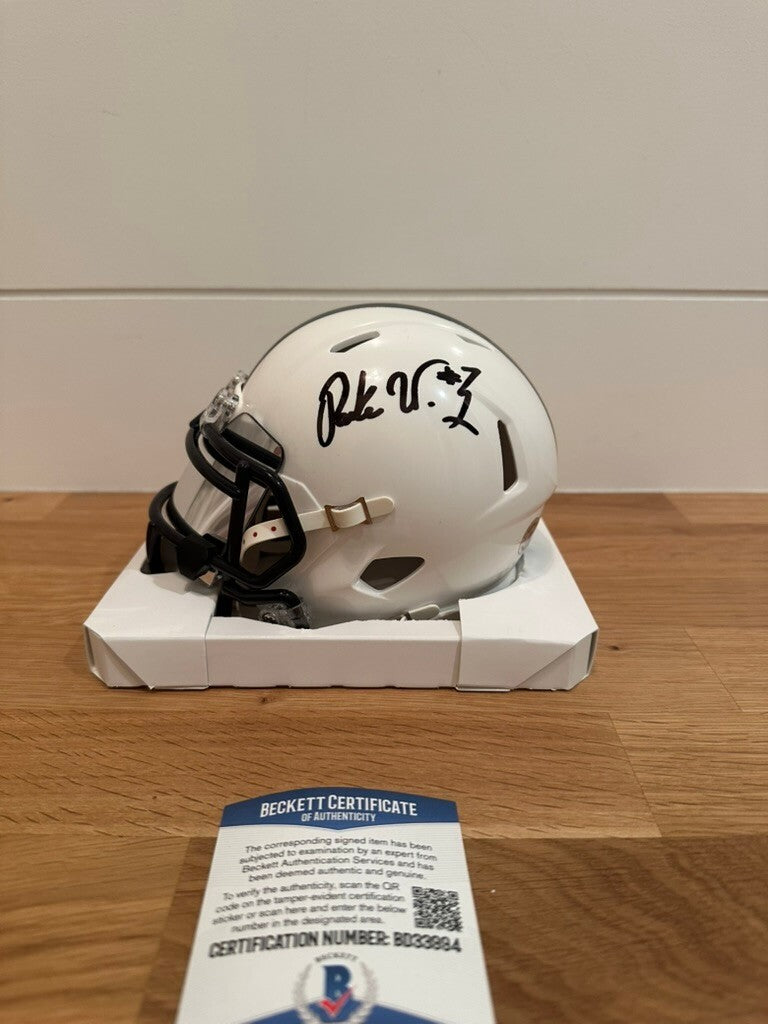Parker Washington Signed Penn State Riddell Speed Mini Helmet Beckett BAS