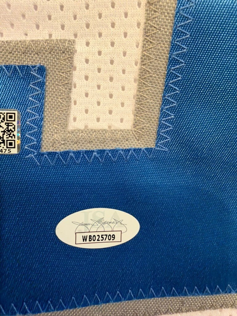 Jameson Williams Signed Detroit Lions #9 White Custom Jersey XL JSA PIA