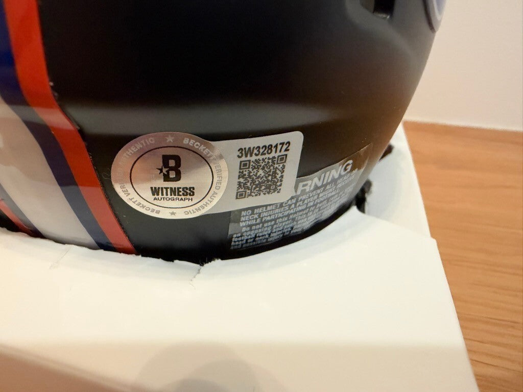 Ricky Pearsall Signed Florida Gators Black Speed Mini Helmet Beckett Blue Visor