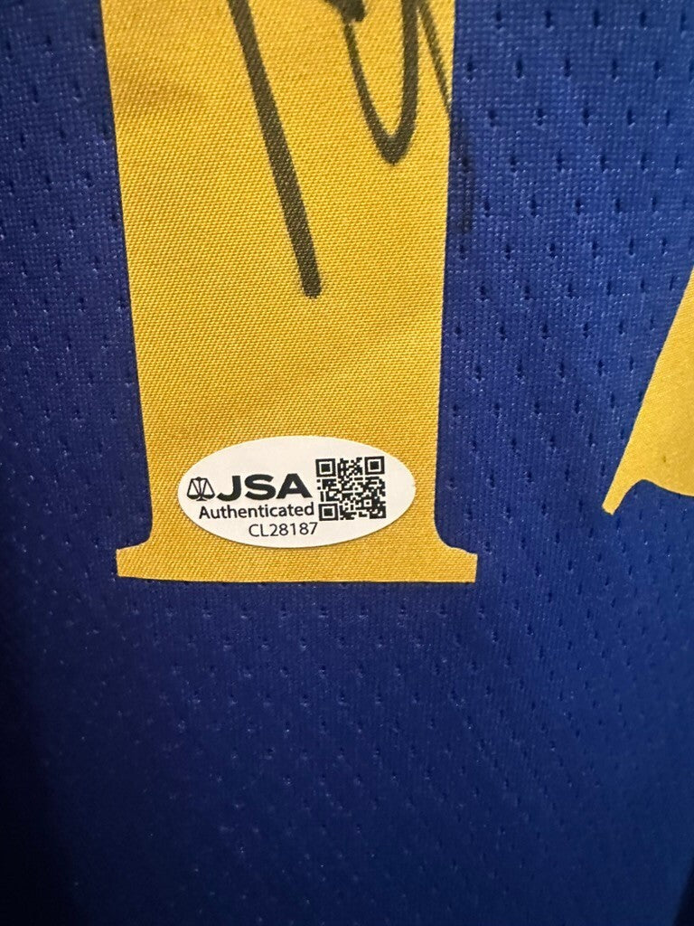 Leandro Barbosa Signed Warriors Nike Swingman Jersey #19 Large JSA