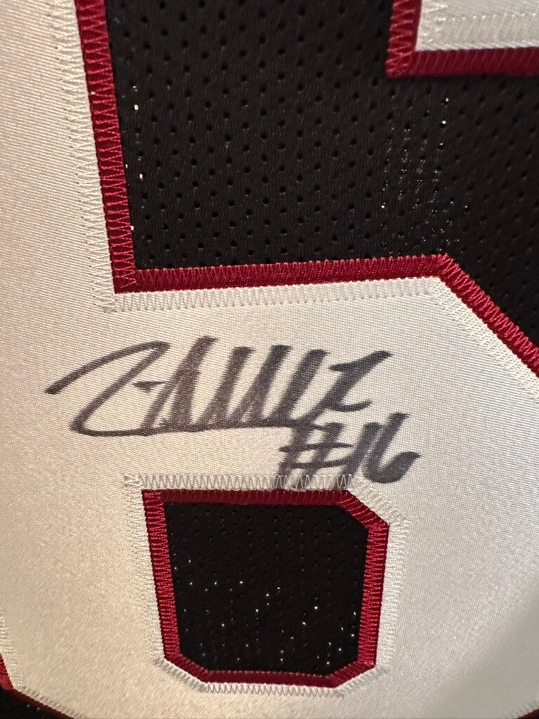 LaNorris Sellers Signed South Carolina Gamecocks #16 Black Jersey JSA COA XL