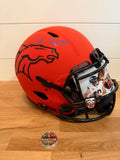 Bo Nix Signed Broncos 5280 Authentic Speed Full Size Helmet Beckett Visor