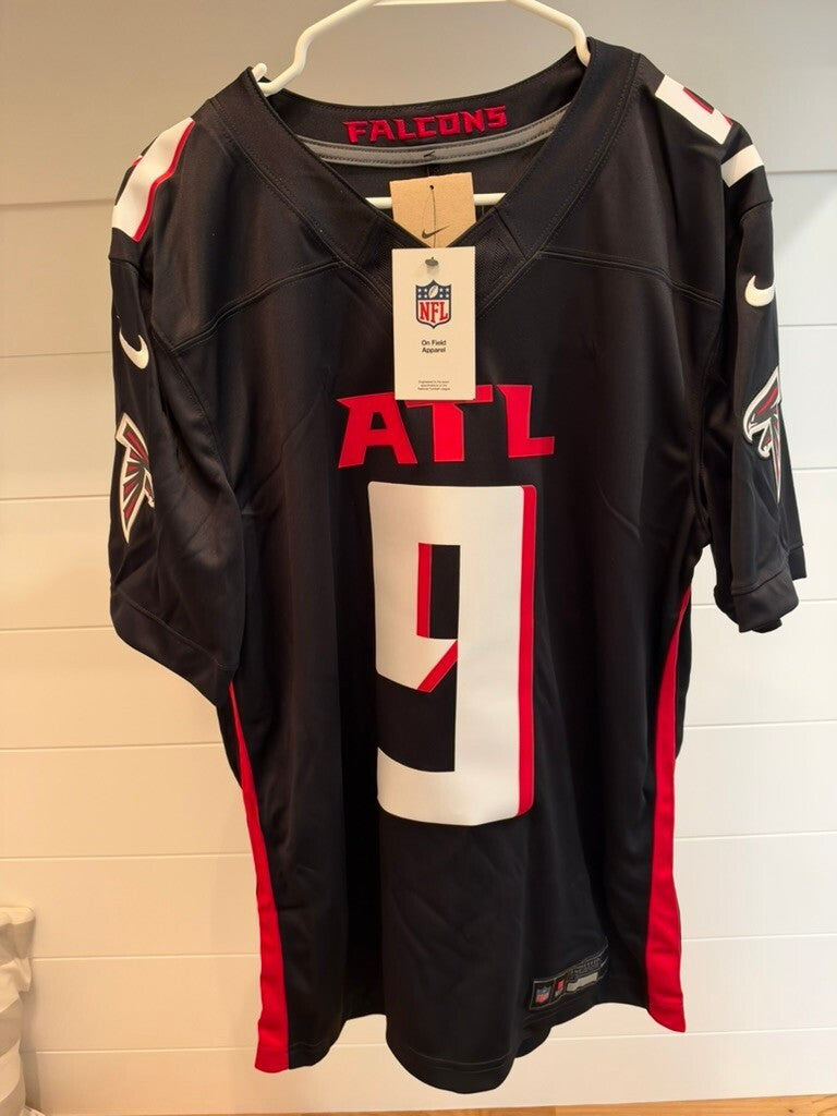 Michael Penix Jr Atlanta Falcons Nike Jersey Men's Medium Black #9 NWT