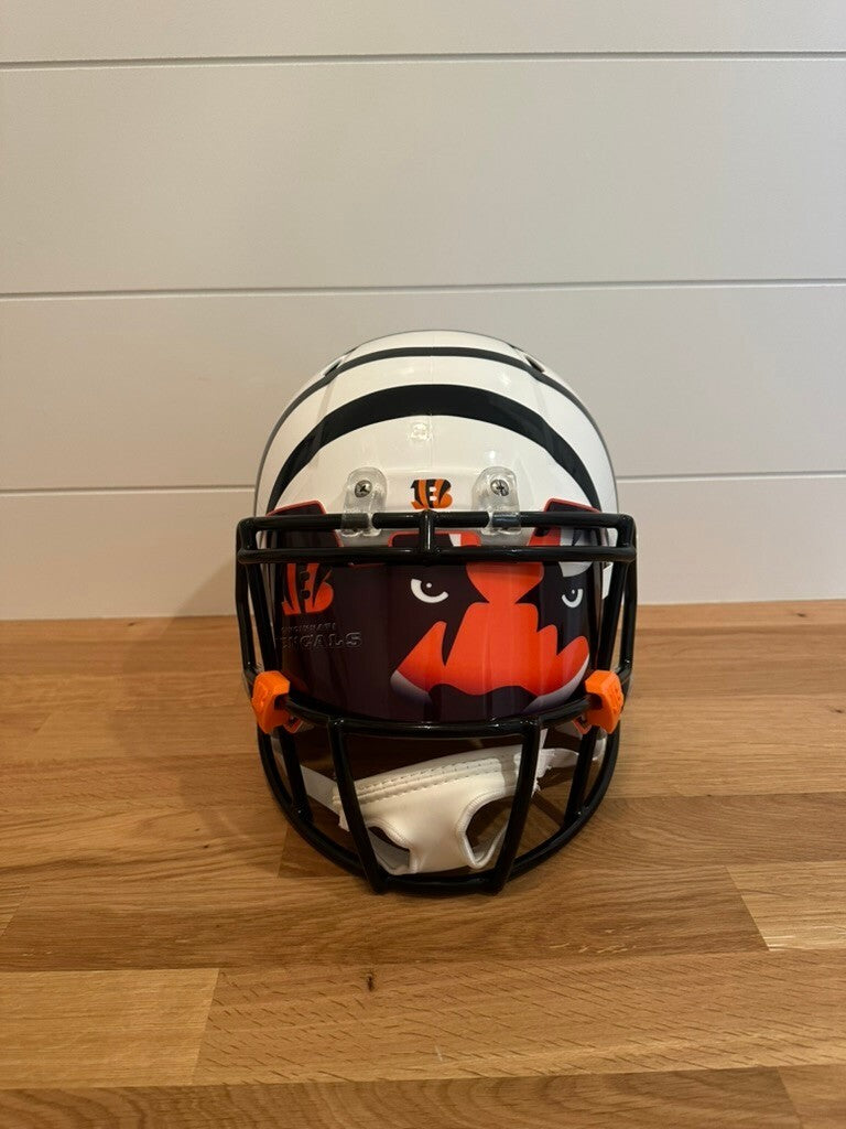 Ja'Marr Chase Signed Bengals White Alt Riddell Speed Full Size Helmet BAS