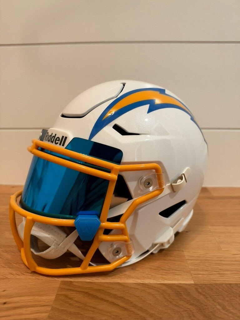 Ladd McConkey Signed Chargers Riddell SpeedFlex MIDI Helmet – Beckett Witnessed