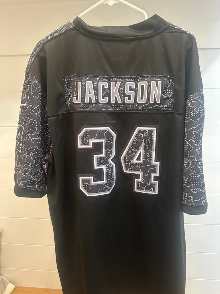 Bo Jackson #34 Raiders Nike On Field Camo Jersey XXL Black NFL