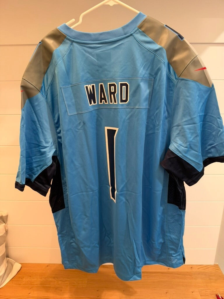 Cam Ward Tennessee Titans Nike Game Jersey Men's 3XL XXXL Light Blue #1