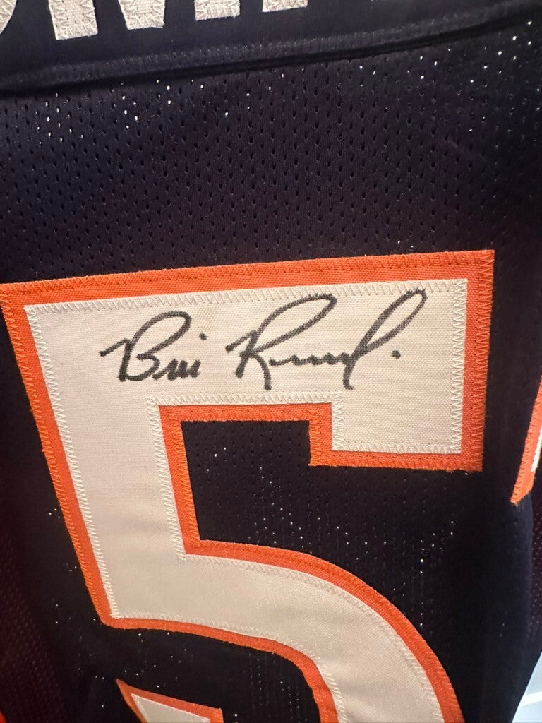 Bill Romanowski Signed Denver Broncos Custom Jersey #53 XL Beckett Witnessed