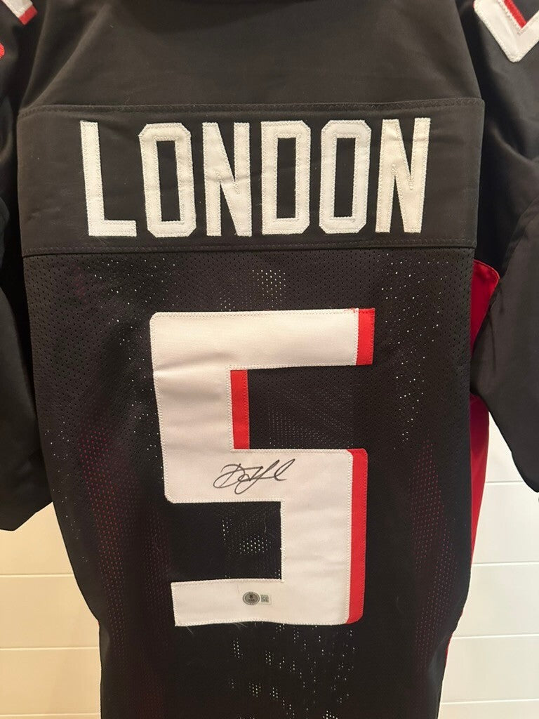 Drake London Signed Football Jersey with Beckett Authentication