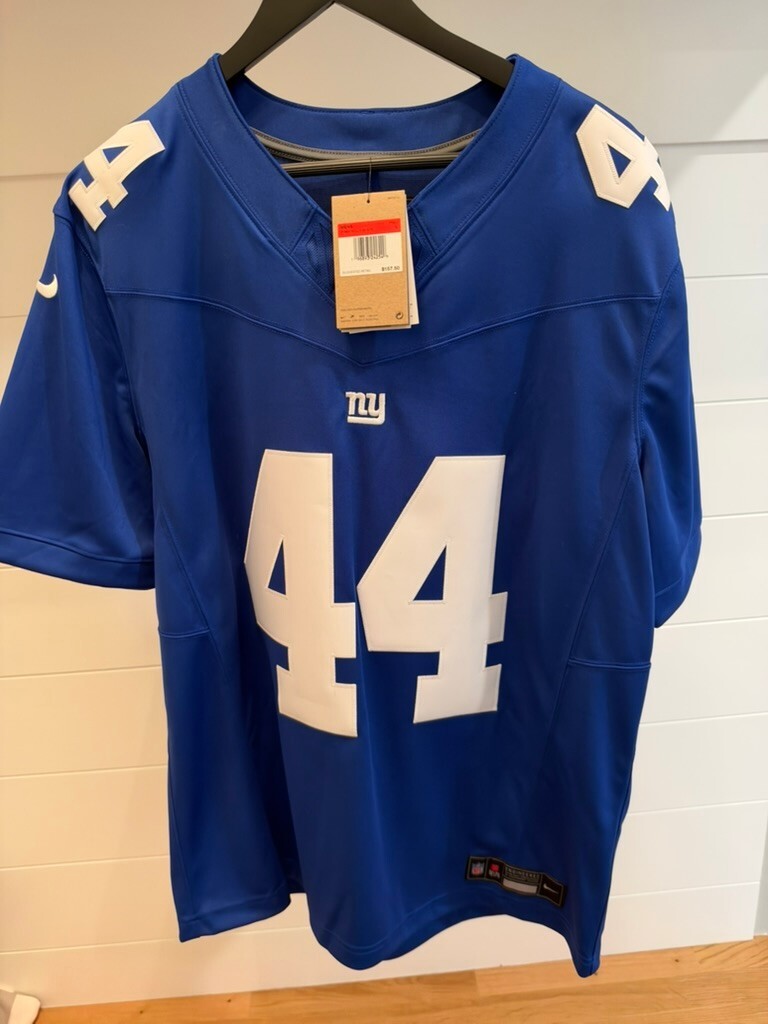 Cam Skattebo Signed Giants Nike Vapor Fuse Limited Jersey Fanatics L