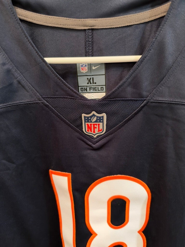 Caleb Williams Chicago Bears #18 Navy Blue Stitched Football Jersey Men's XL