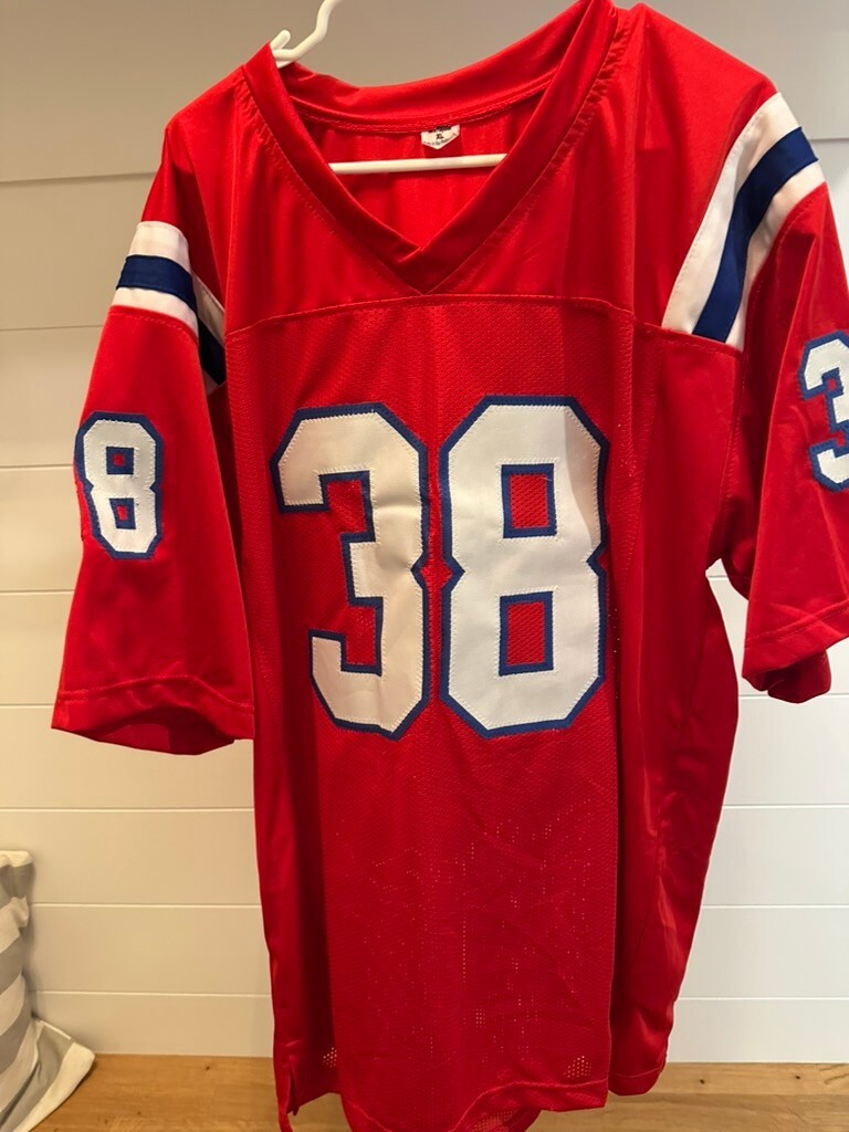 Signed Roland James New England Patriots Jersey #38 with Inscription - Authentic