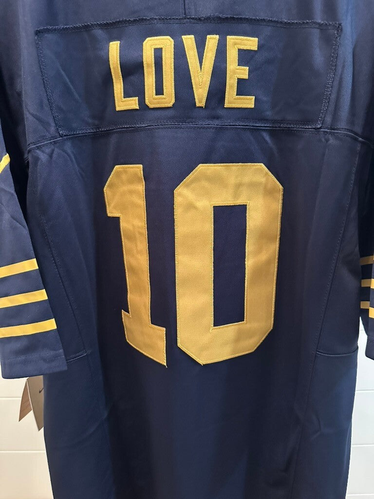 Jordan Love Green Bay Packers #10 1923 Classic Navy Jersey – Men’s XL