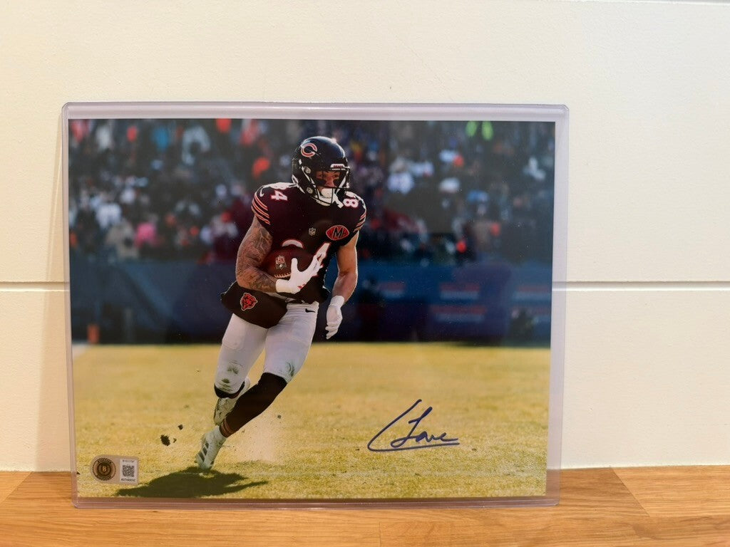 Colston Loveland Signed Chicago Bears 8x10 Photo Beckett BAS Autographed