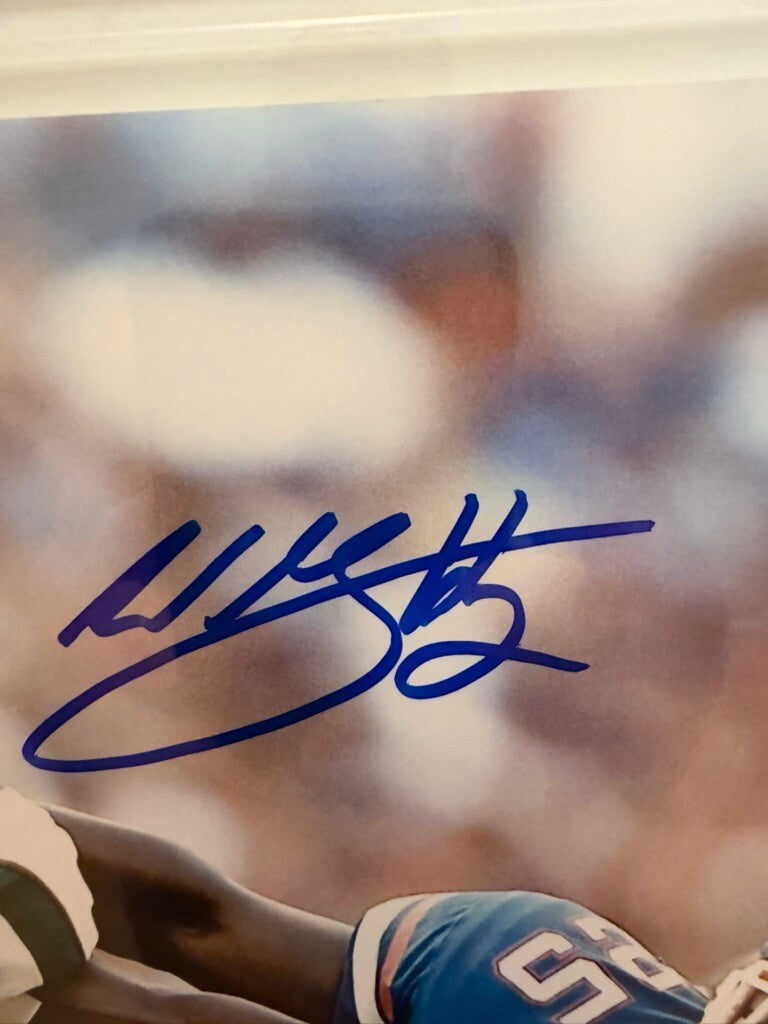 Willis McGahee Signed 8x10 Photo Miami Hurricanes Stiff Arm Autograph JSA