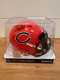 Charles Tillman Signed Chicago Bears Orange Riddell Mini Helmet Beckett