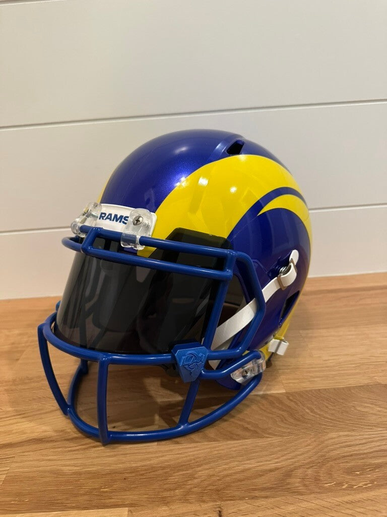 Aaron Donald Signed Rams Full Size Riddell Speed Replica Helmet Beckett Visor