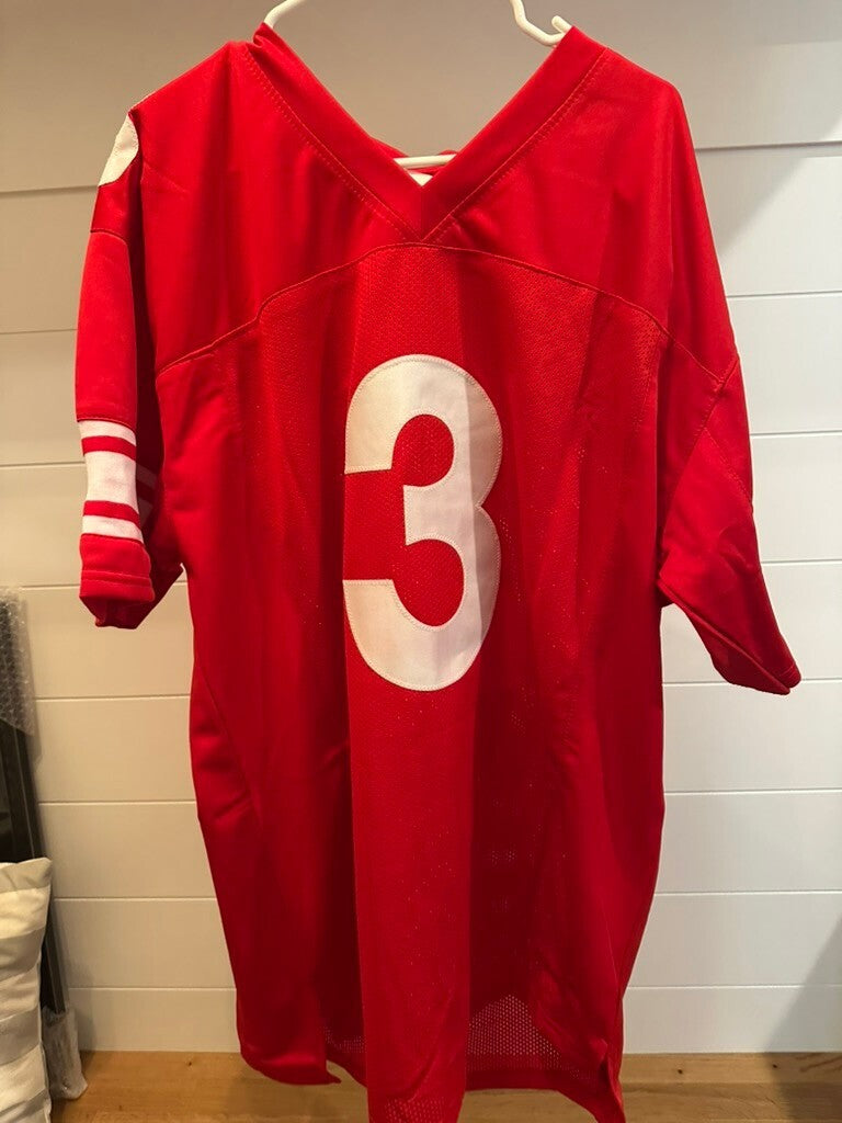 Olakunle Fatukasi Signed Rutgers #3 Red Custom Jersey JSA Authenticated