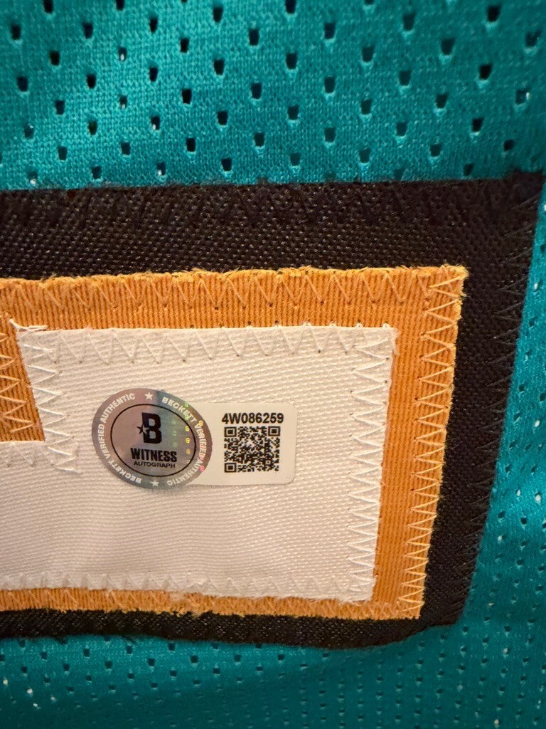 Travis Hunter Signed Jacksonville Jaguars Teal #12 Custom Jersey XL Beckett