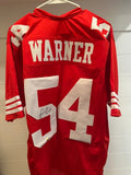 Fred Warner Signed San Francisco 49ers #54 Red Custom Jersey XL Beckett BAS